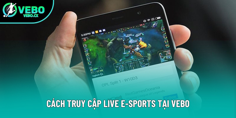 Chỉ dẫn cách truy cập live E-sports của VEBO Chỉ dẫn cách truy cập live E-sports của VEBO