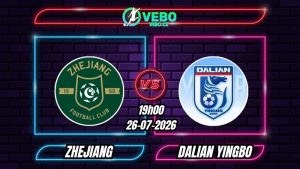 Nhận định Zhejiang vs Dalian Yingbo 19h00 ngày 26/07/2026